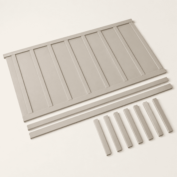 2 Set Board and Batten Decorative Wall Panels, 157.48 x 62.99 Inch