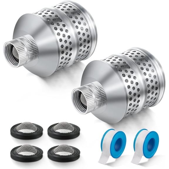 2 Set Bubbler Sprinkler Heads, 3/4 Inch Internal Thread Rustproof Aluminum Diffuser Flood Nozzle for Yard, Vegetable Garden, Soaker Sprinkler with 40 Inch Tape