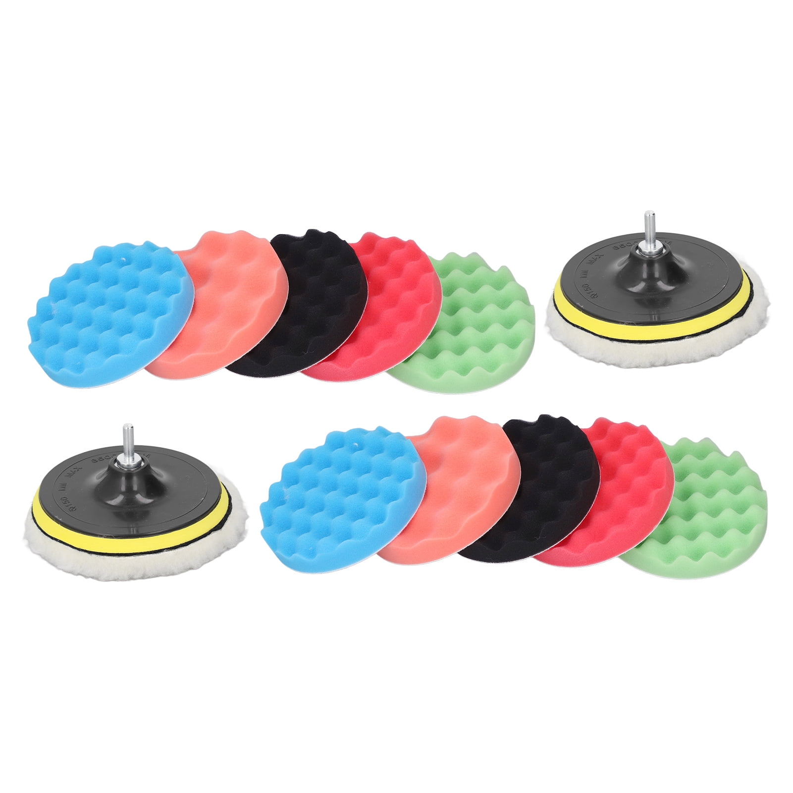 2 Set Buffing Sponge Pad Set 6in Colorful Fast Waxing Polishing Wax