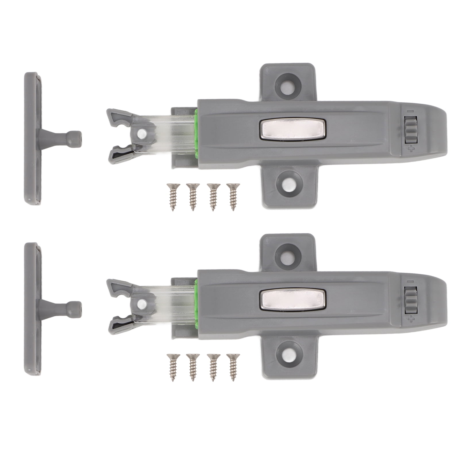 2 Set Door Push Latch ABS Rebound Self Locking Device Collision