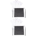 thumbnail image 1 of 2 Set Canteen Kitchen Utensil Men's Jacket Coats White Cloth and Women Work, 1 of 6