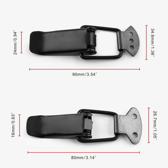 2 Set Car Bumper Security Hook Lock Clips Universal Quick Release Hook Clips for Automobile Repacking