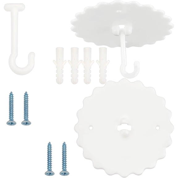 2 Set Ceiling Mosquito Net Hooks Bunk Bed Hanger Hook Super Glue Canopy Bed Hooks for Hanging Mosquito Net