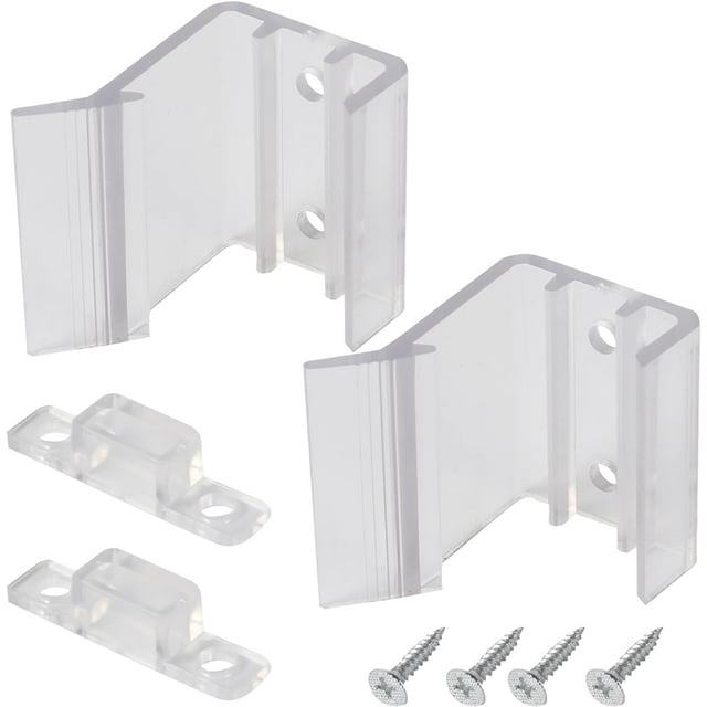 (2Set, Clear RV Sliding Mirrored Door Latch H527 Universal Mirror