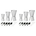 thumbnail image 1 of 2 Set Cocktail Measuring Cups Stainless Steel Bar Measure 3/4/5Cl Small Jigger with Inner Scaling Dual Measuring Cups, 1 of 6