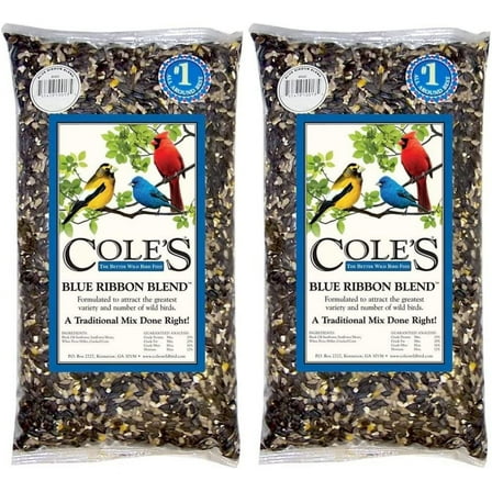 2 Set - Cole's BR20 Blue Ribbon Blend Bird Seed, 20-Pound