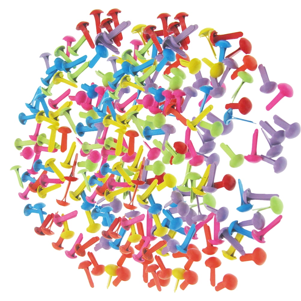 2 Set Colored Nails Mini Brad Decorative Brads Craft for Kids Child DIY