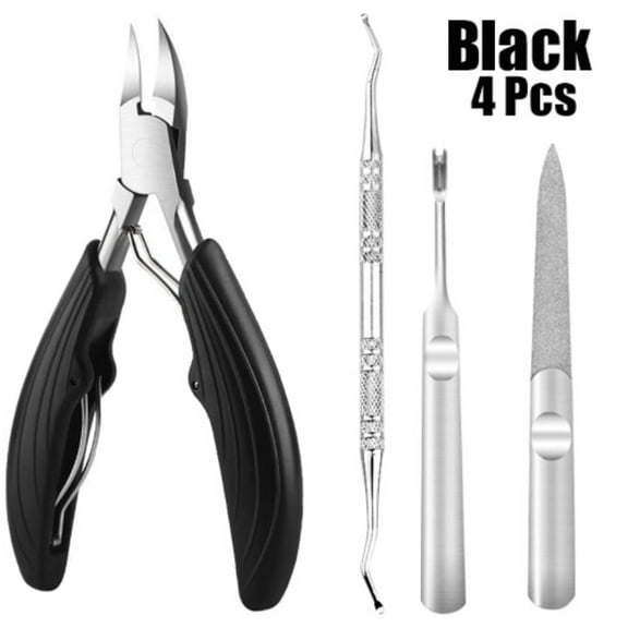 2 Set Cuticle Trimmer Nail Clippers Cutter, 4 Pcs Cuticle Remover Cutter Nipper Durable Dead Skin Clipper Manicure Pedicure Tools