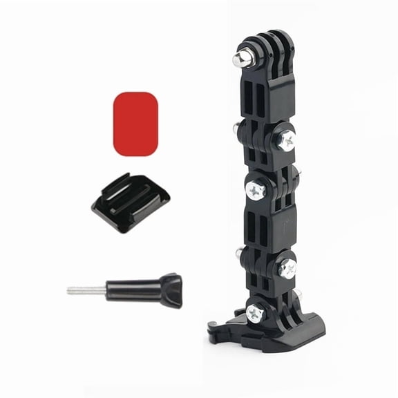 2 Set Cycling Helmet Adhesive Multi-Joint Arm Fixed Mount Set for GoPro Hero11 Black / HERO10 / / Style 4 Cycling Helmet Kit
