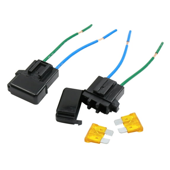 2 Set DC 32V Waterproof Auto Car In Line Blade Style Fuse Holder w 5A Fuse