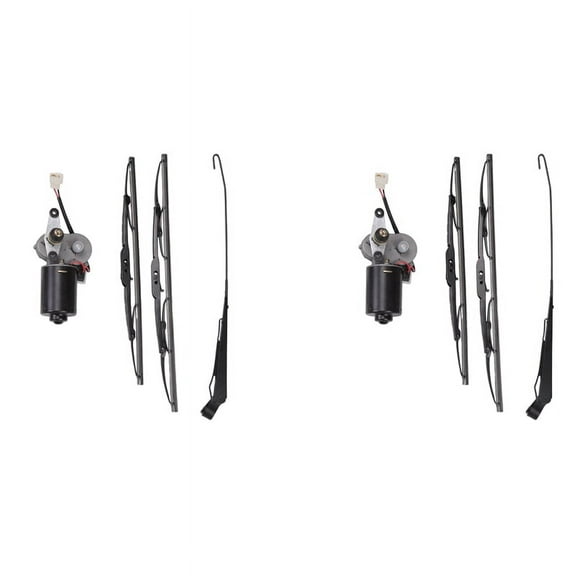 2 Set DC12V 30W Universal UTV Electric Windshield Wiper Motor Kit Wiper Assembly for RZR 900