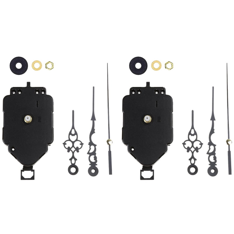 2 Set DIY Clock Movement Kit Oscillating Movement with Hands Quartz