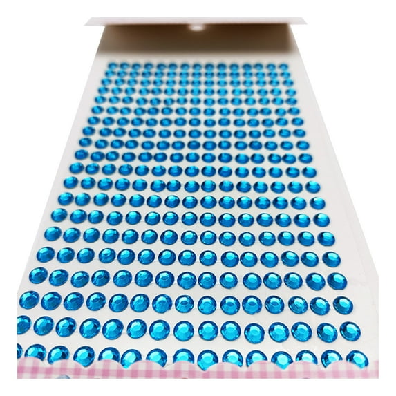 2 Set DIY Rhinestone Stickers Easy to Paste, Twinkle, Self-Adhesive, 5mm Flatback, Scrapbooking Decal for Kids