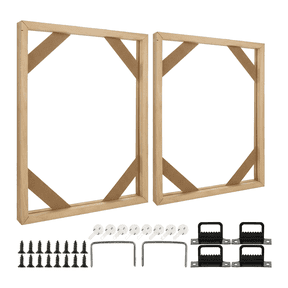 2 Set DIY Solid Wood Canvas Frame Kit,Detachable 16X20 Inch Canvas  Frame Stretcher Bars Wood for Oil Paintings, Prints and Posters