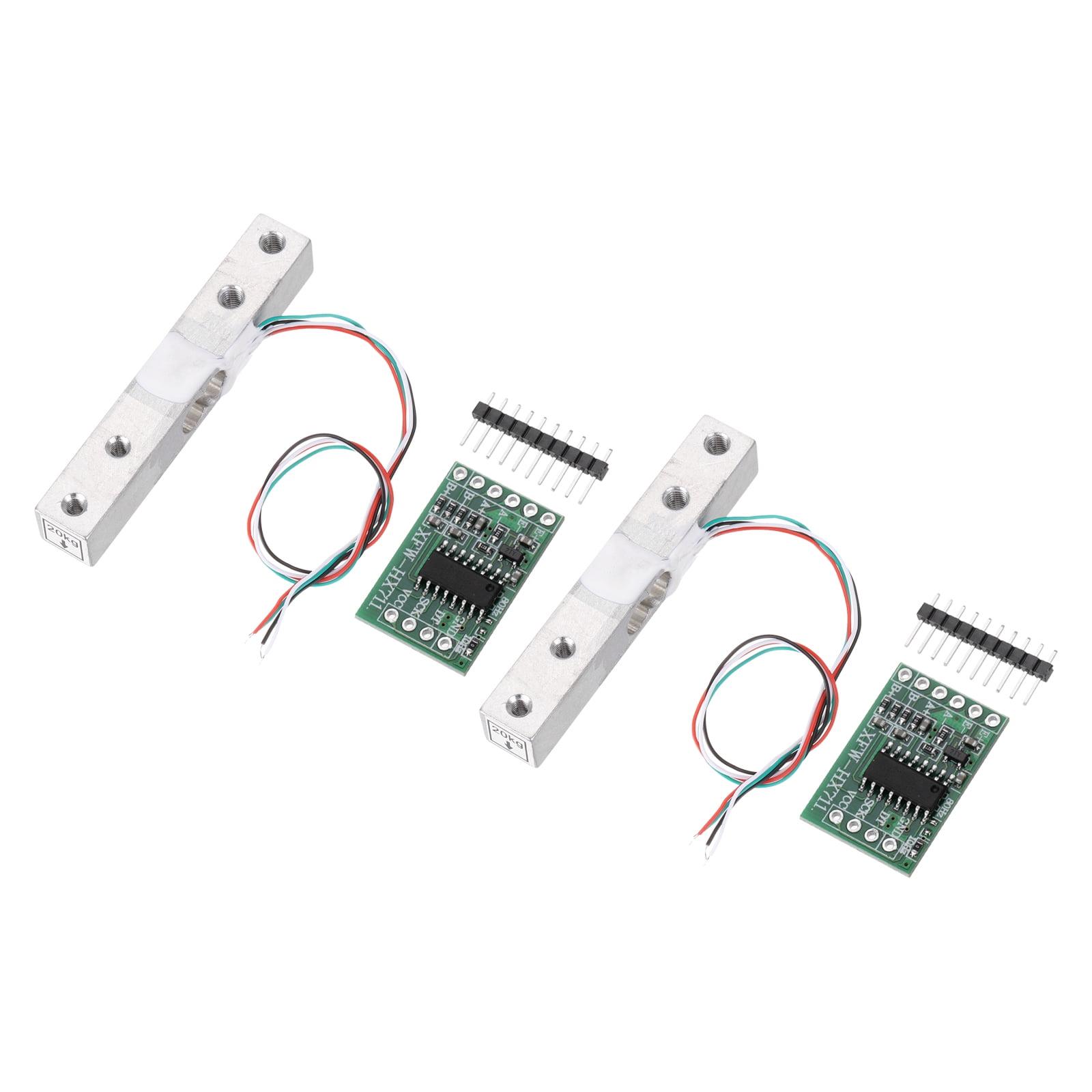 2 Set Digital Load Cell Weight Sensor 20KG + HX711 Module Weighing ...