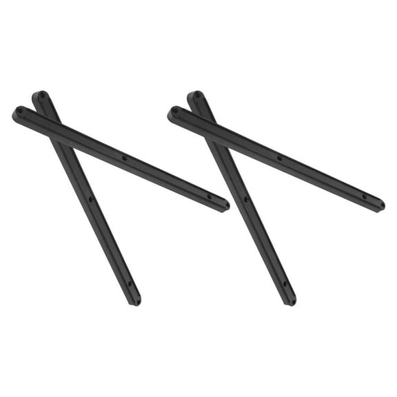 2 Set Drawer Hardware Slides Bottom Mount Gift Label Transparent Pins Stickers Office Black