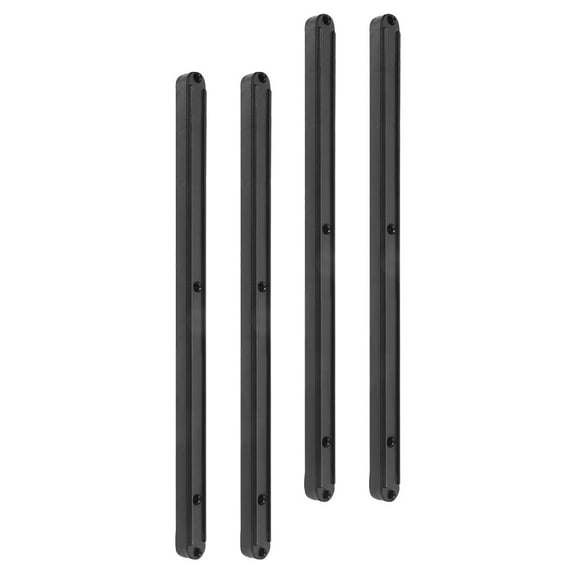 DINHEAROM 2Set Plastic Cabinet Slide Track Bottom Mount Kit for Easy Installation and Durable Furniture