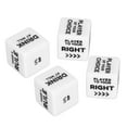 2 Set English Wine Order Dice White Lightweight Fun Action Instructions