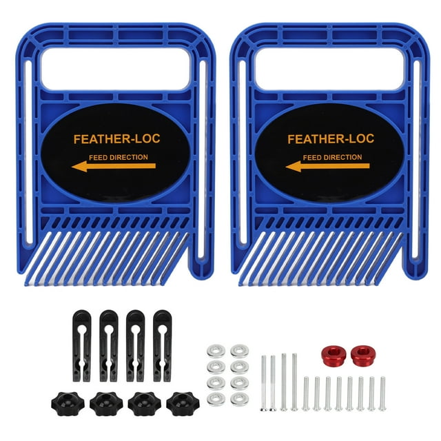 2 Set Featherboard Adjustable Extended Woodworking Track Safety Device