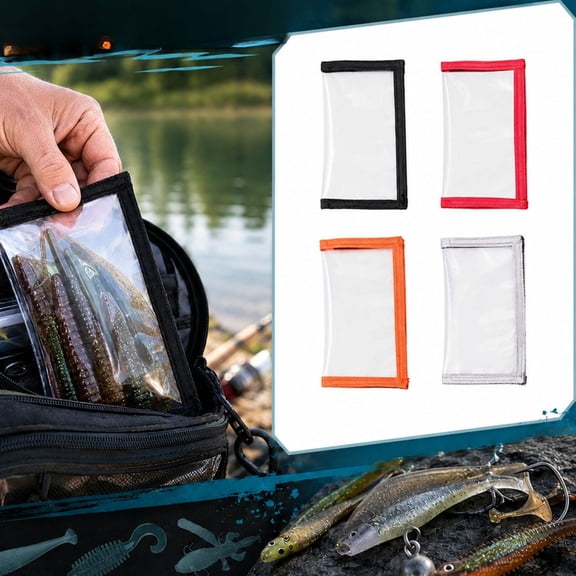 2 Set Fishing Lure Wraps, Clear PVC Puncture Resistant Hook Protector Sleeves, Durable Fish Lure Protective Covers for Tackle Storage Saltwater Freshwater Fishing