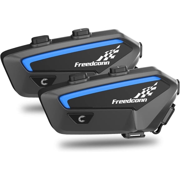 2 Set Freedconn Motorcycle Helmet to Helmet Bluetooth Intercom Headset Universal Fittment FX 2-10 Rider