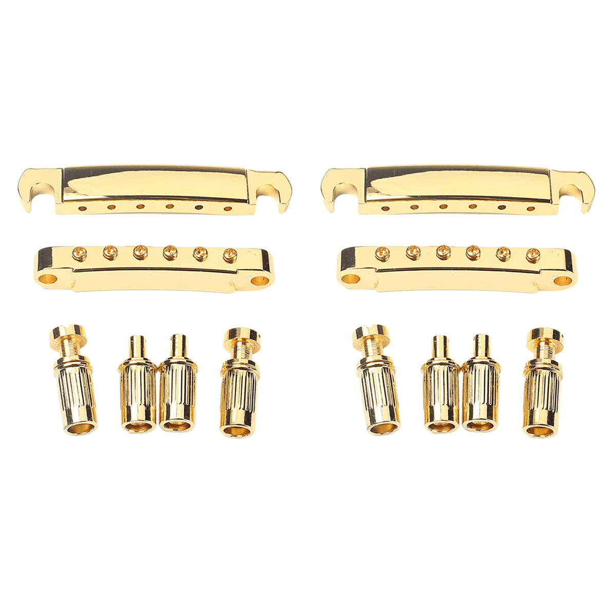 2 Set Gold Plated Guitar Bridge Locking TuneO Bridge and Tailpiece