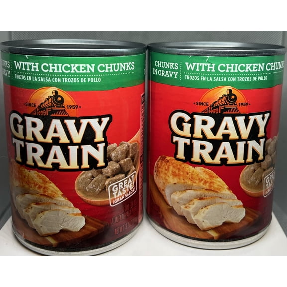 2 Set Gravy Train Chicken Chunks in Gravy