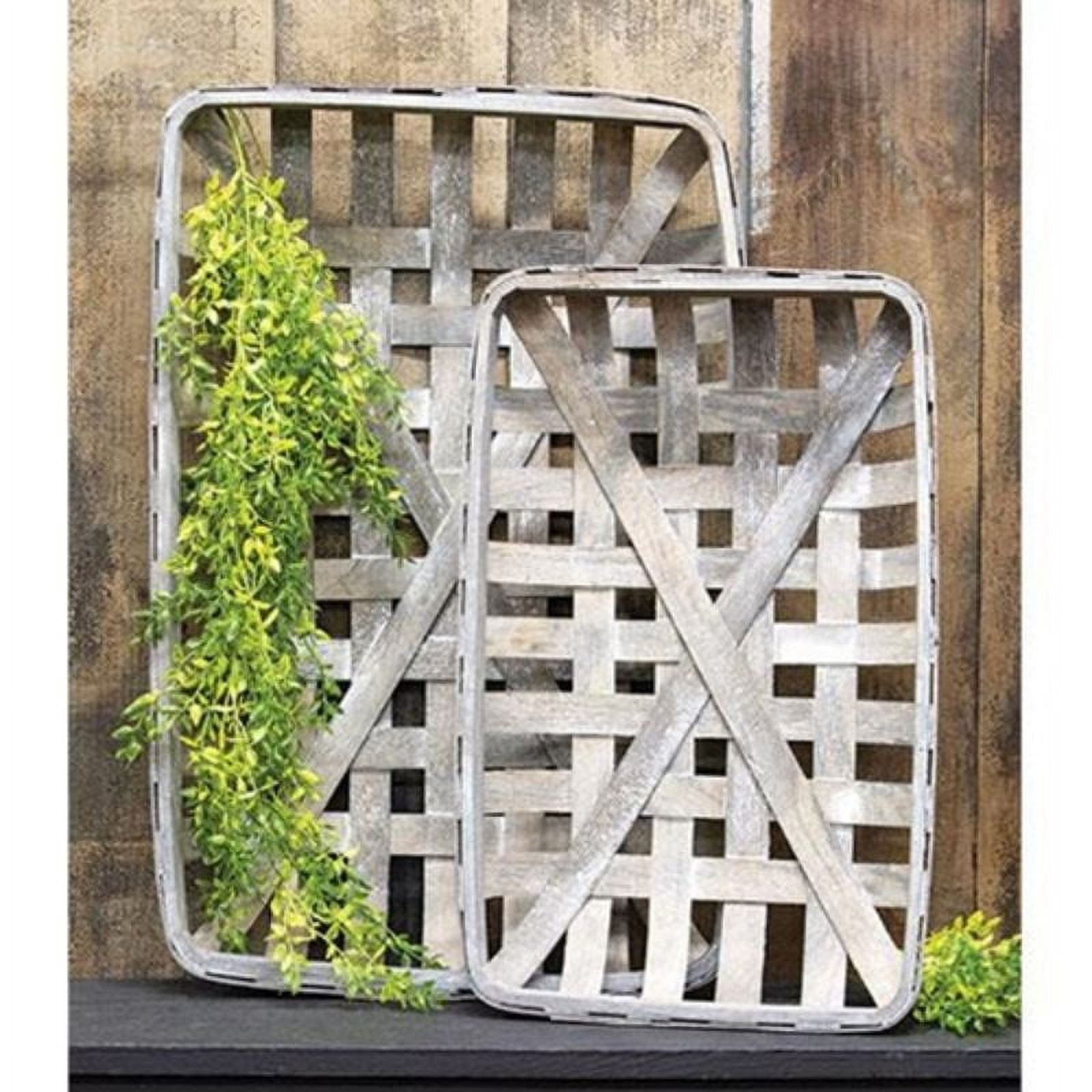 2/Set Gray Rectangle Tobacco Baskets