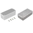 thumbnail image 1 of 2 Set Guitar Effects Pedal Aluminum Stomp Box Enclosure for DIY Guitar Pedal Kit, 1590A & 1590B, 1 of 10
