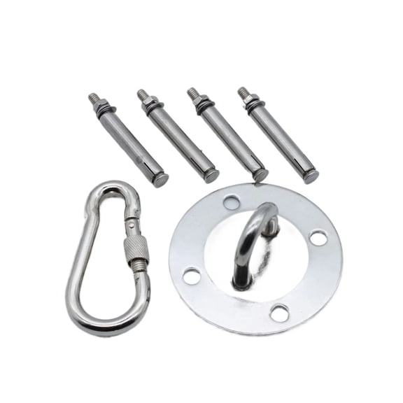 2 Set Hammock Hanging Kit, Heavy Duty 360 Rotate Swing Hooks 500KG Capacity Stainless Steel Hook Ceiling Hammock Mount For Chair ,Easy to Use