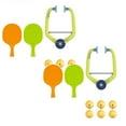 thumbnail image 1 of 2 Set Hanging Table Tennis Trainer Portable Set, Door Pong Game, Doorway Game Pingpong Trainer, Table Tennis Exerciser Set with Racket and Balls, Adjustable Hanging Table Tennis Trainer for Home, 1 of 9
