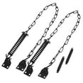 thumbnail image 1 of 2 Set Heavy Duty Screen Door Chain And Spring Protector Heavy Duty Inside Door Latch Guard Keyless Door Lock Add Extra Security With Spring Anti-Theft Press Lock Door Hardware, 1 of 8