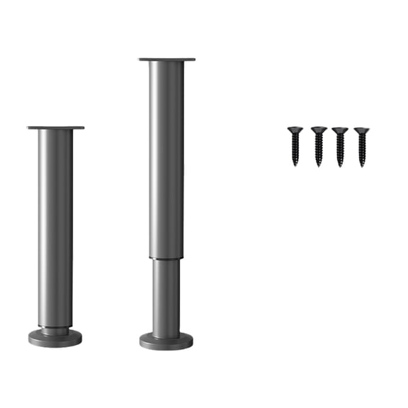 2 Set Height Adjustable Metal Furniture Legs with Anti Slip pad Coffee Table Legs for Cabinets Coffee Tables & Sofas