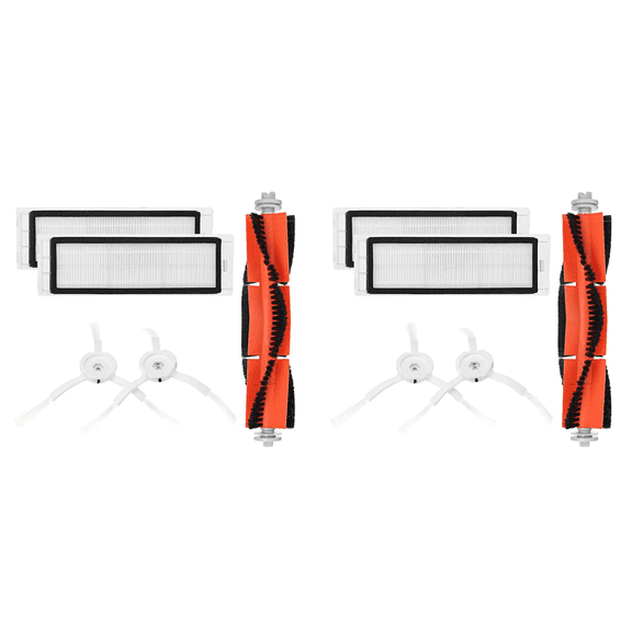 2 Set Main Brush Filters Side Brushes Accessories for MI Robot S5 S6 Vacuum Home Applicance Part,2 x Main Brush 4 x Filters 4 x Side Brushes,As Shown