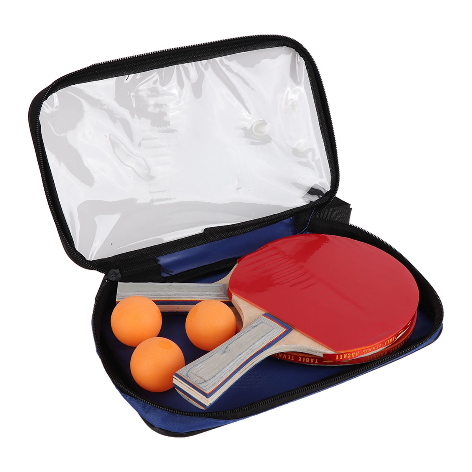 2 Set Ping Pong Balls Paddles Double Sided Inverted Rubber Table Tennis