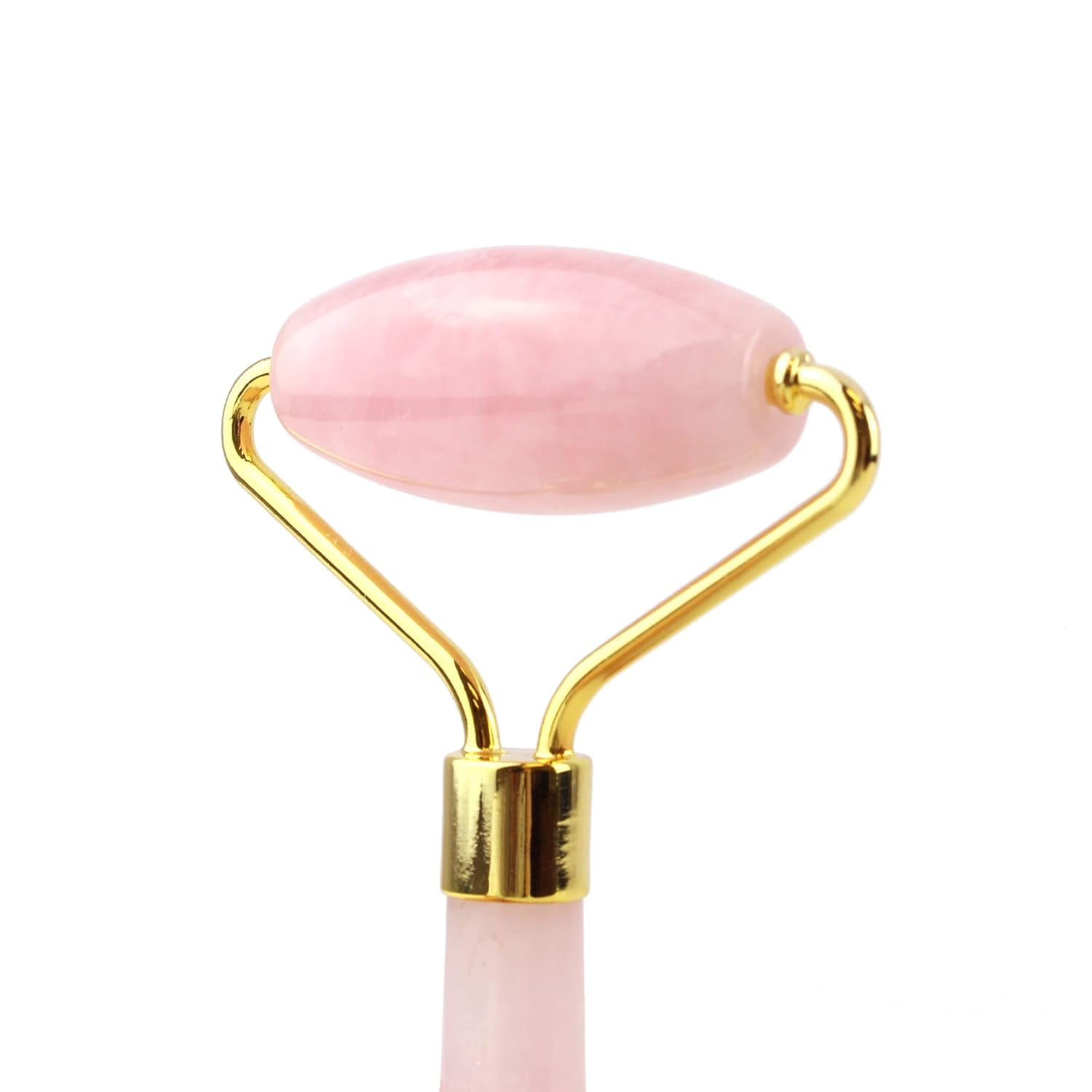 2 Set Premium Rose Quartz Face Roller Pink Massager for Face Neck Arms Crus Anti-Aging Restoring/Reduce Puffiness & Wrinkles Skin Tool for Facial Mask