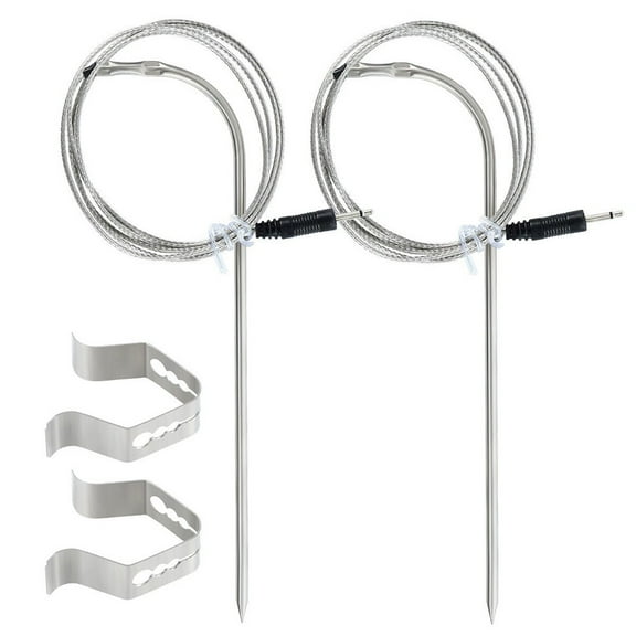 2 Set Premium Stainless Steel Temperature Probe for PitBoss Pellet Grills and Smokers Suitable for Various Cooking Applications