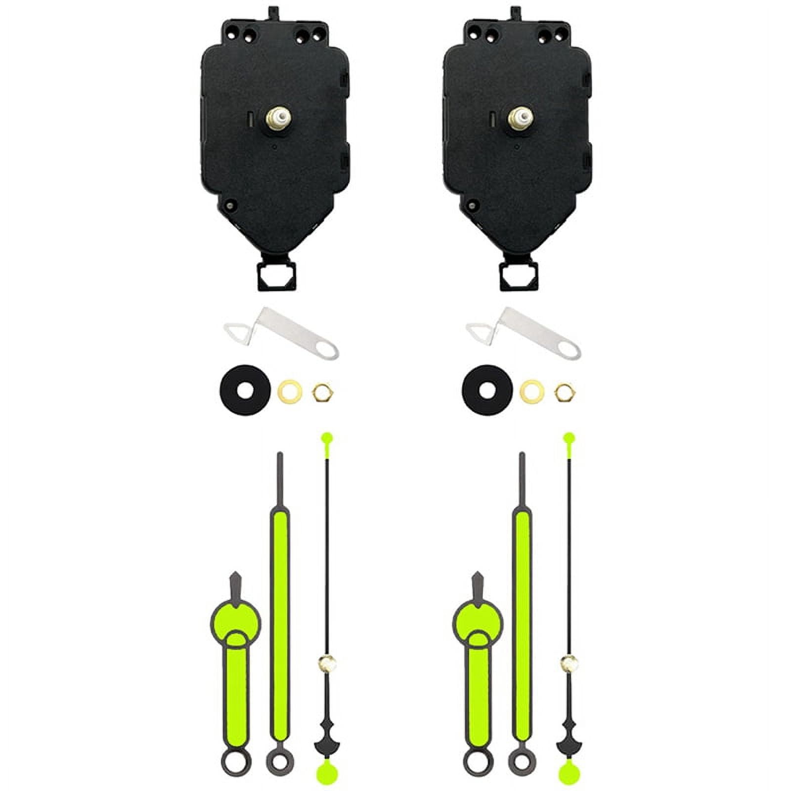 2 Set Quartz Clock Movement Kit Oscillating Movement + Luminous Pointer