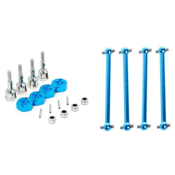 2 Set RC Car Upgrade Parts for : 1 Set Wheel Conversion Set Axle & 1 Set F/R Metal Dogbone A959-07