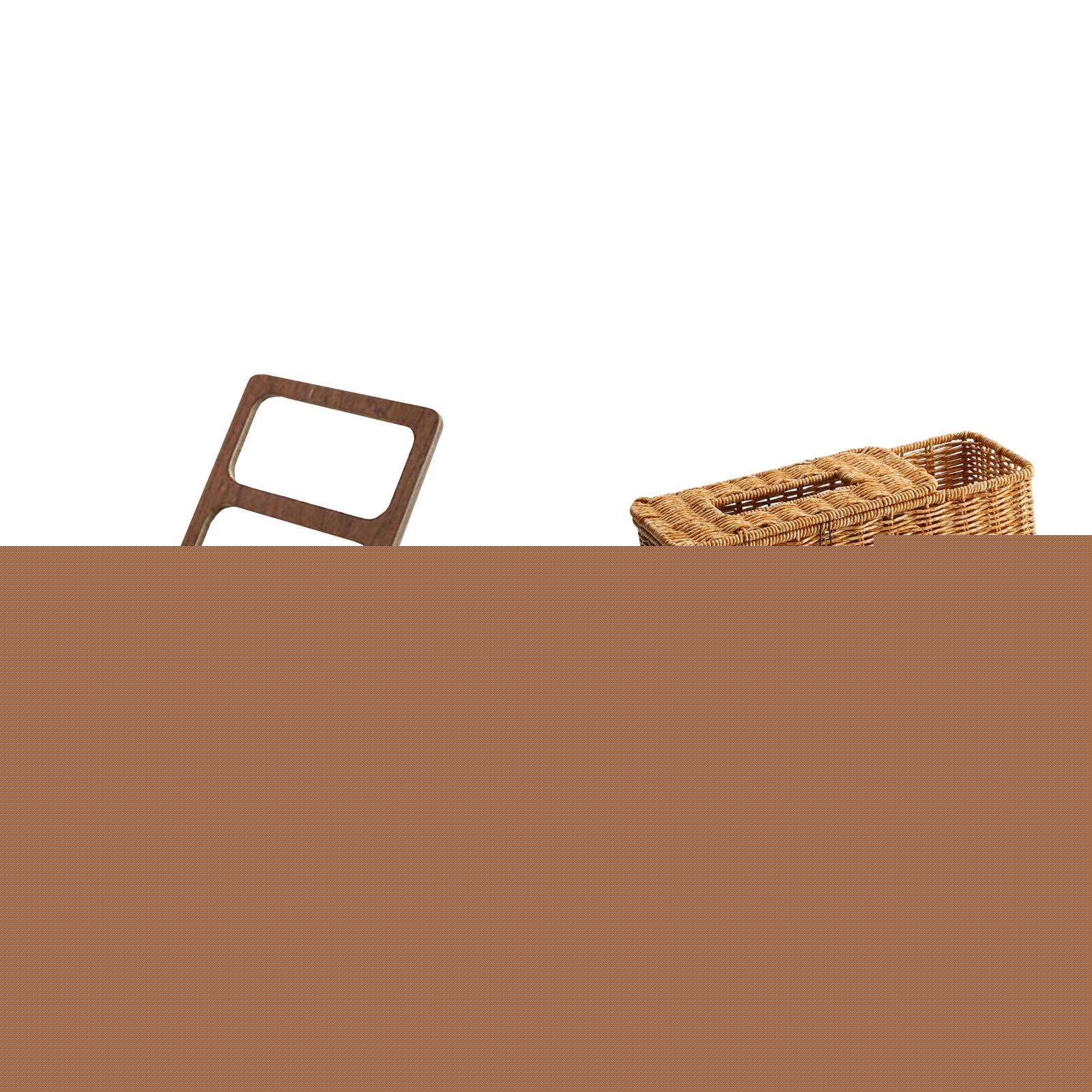 2 Set Remote Control Organizer Phone Holder Stand Wooden Material Versatile Storage for Kitchen Bedroom Table