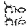 thumbnail image 1 of 2 Set Road Bike Cruiser Brake Set Bike Brake Kit Bike Caliper Brake Kit Side Pull Brake Set for Most Fixie Bike Black Front Fixie & Rear Fixie, 1 of 8