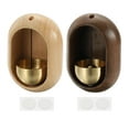 thumbnail image 1 of 2 Set Shopkeepers Bell, Wood Door Chime Hanging Door Bell Self-adhesive Hanging Jingle Bells for Door Opening Business When Entering Refrigerator Car, Oval, 1 of 7