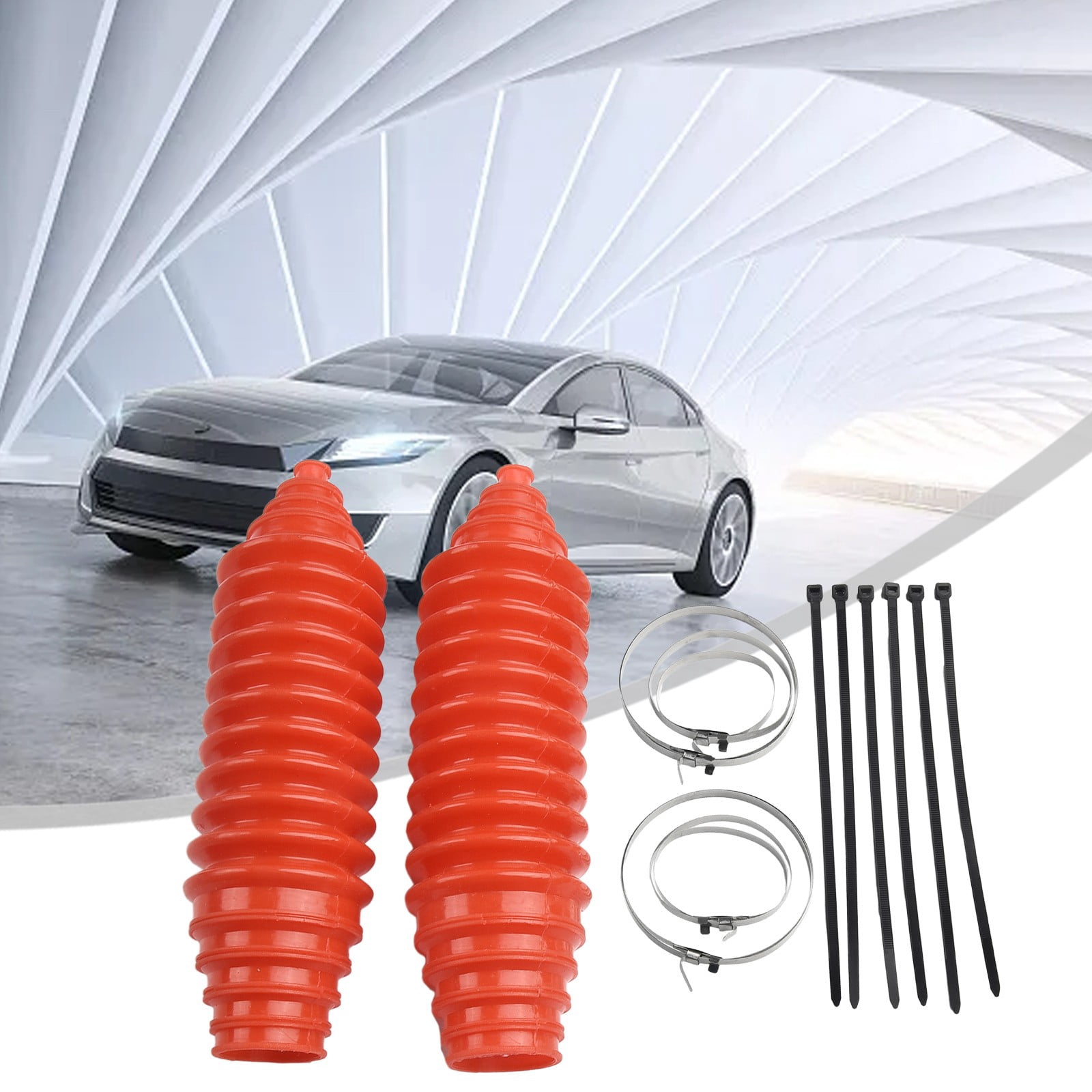 2 Set Silicone Rack and Pinion Steering Boot Pinion Boot Gaiter Kit ...