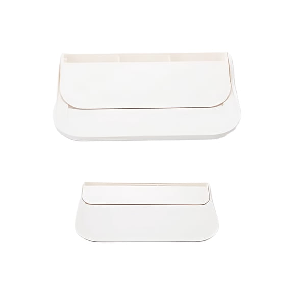 2 Set Simple Bathroom Towel Storage Rack Wall-Mounted Foldable Organizers