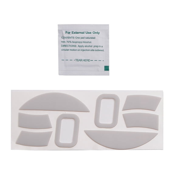 2 Set Skates Feet Pads Feet Sticker for DeathAdder Essential Rounded Curved Edges