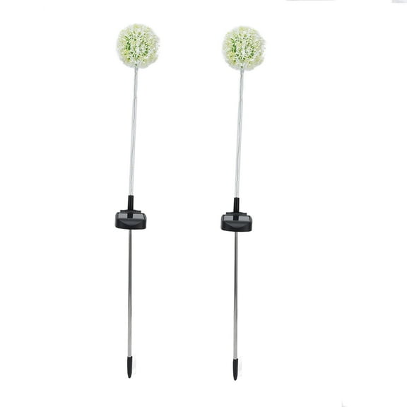 2 Set Solar Dandelions Garden Lights 6LED Colorful Outdoor Lawn Lamp For Patio Yard Balcony