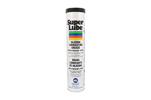 2 Set Super Lube 92150 Silicone Lubricating Grease with PTFE, 14.1 oz Cartridge, Translucent White
