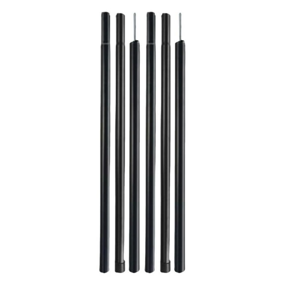 2 Set Tarp Poles Awning Support Rods Adjustable Buckle Design for Outdoor Tent Canopy Sunshade Protection