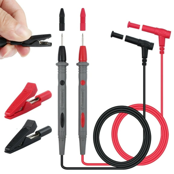 2 Set Test Line Alligator Clips Cat Ii 1000V Electrical Test Tool For Fluke