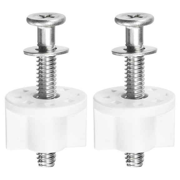 2 Set Toilet Seat Hinge Bolt Screw, M7x47mm for Top Mounting Toilet Seat Hinges Toilet Seat Replacement Parts Kit